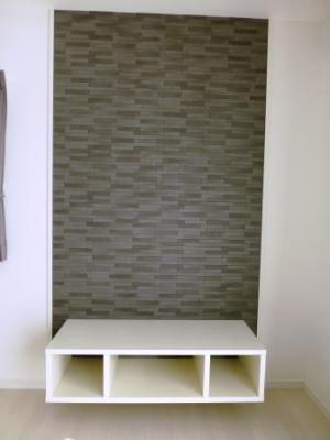 ☆手づくりＴＶ台-壁はタイル