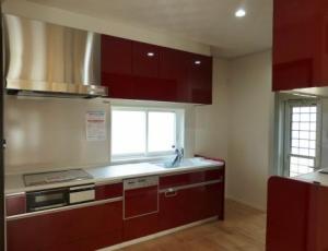 おしゃれな色のキッチン