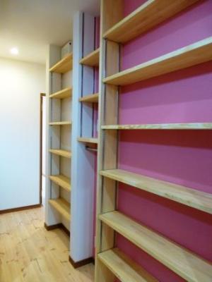 洗面室手づくり収納