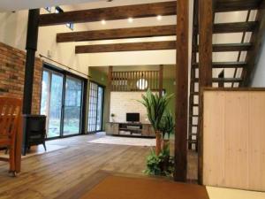 薪ストーブのあるリビング＆ダイニング