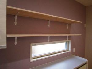 背面の手づくり棚♪