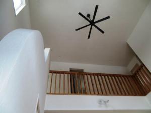 リビング上部の吹抜